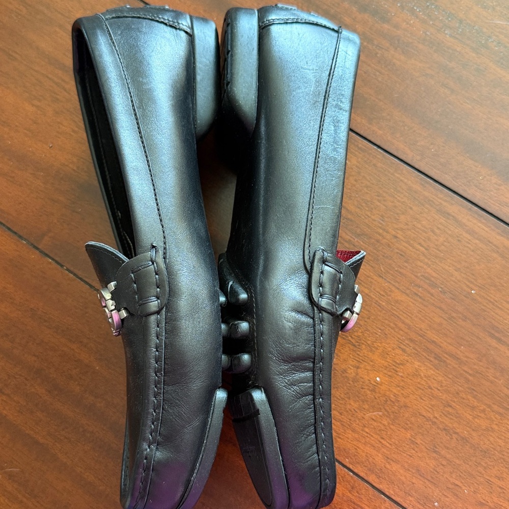 Salvatore Ferragamo Black Leather Loafers Size 8 B In Excellent near new - Picture 2 of 7